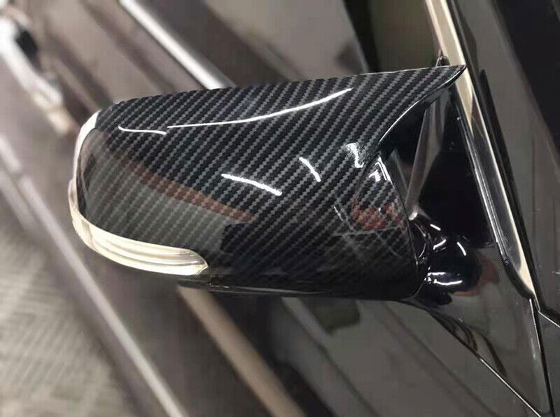 for Toyota for Corolla 2003-2013 Carbon Fiber OX Horn Rear View Mirror Cap Covers