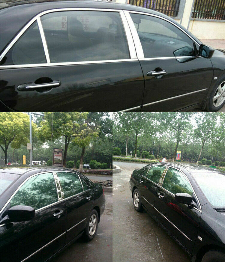 6X Stainless Chrome Pillar Post Trim Door Cover for Honda Accord 4DR 2003-2007