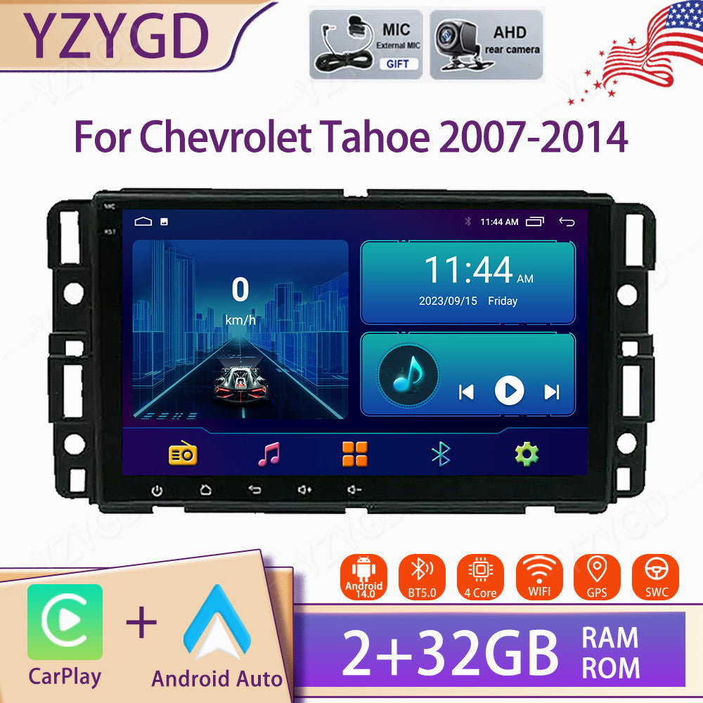 for Chevrolet Tahoe 2007-2014 Android Auto Carplay Car Stereo Radio Screen GPS