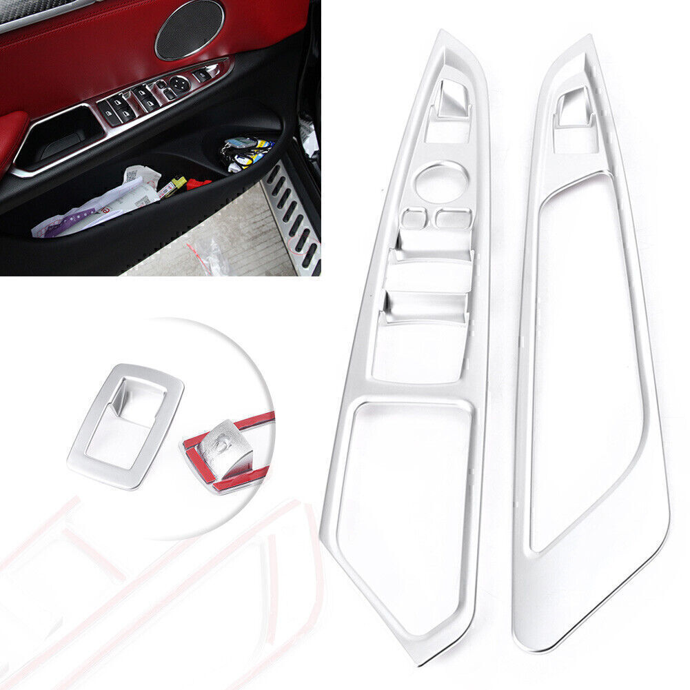 Door Window Switch Button Control Panel Cover Trim Matte Fit for BMW X5 F15 F16 X6 Q