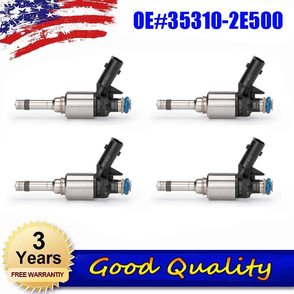 4x Fuel Injector 35310-2E500 for HYUNDAI for ELANTRA GT KONA for TUCSON for KIA FORTE FORTE5