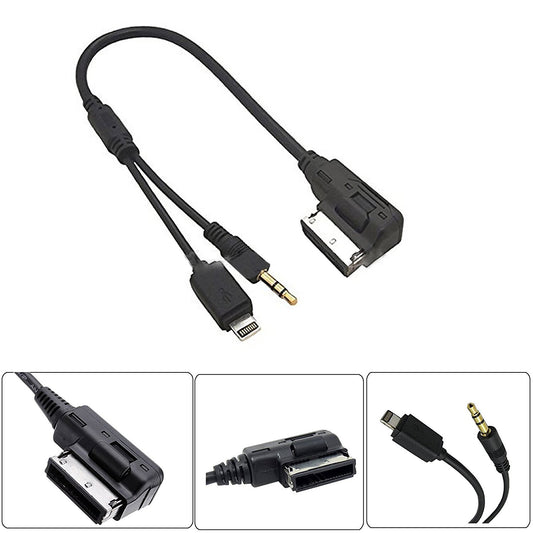 US-made AUX audio cable adapter for Audi for VW AMI MDI MMI music interface cable USB