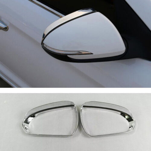 Chrome Rearview Side Mirror Rain Eyebrow Covers for Hyundai for Elantra 2017-2020