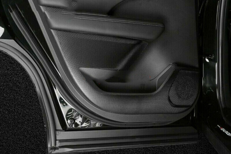 Carbon Fiber Leather Inner Door Anti-Kick Anti-Dirty for Toyota Highlander 20-23