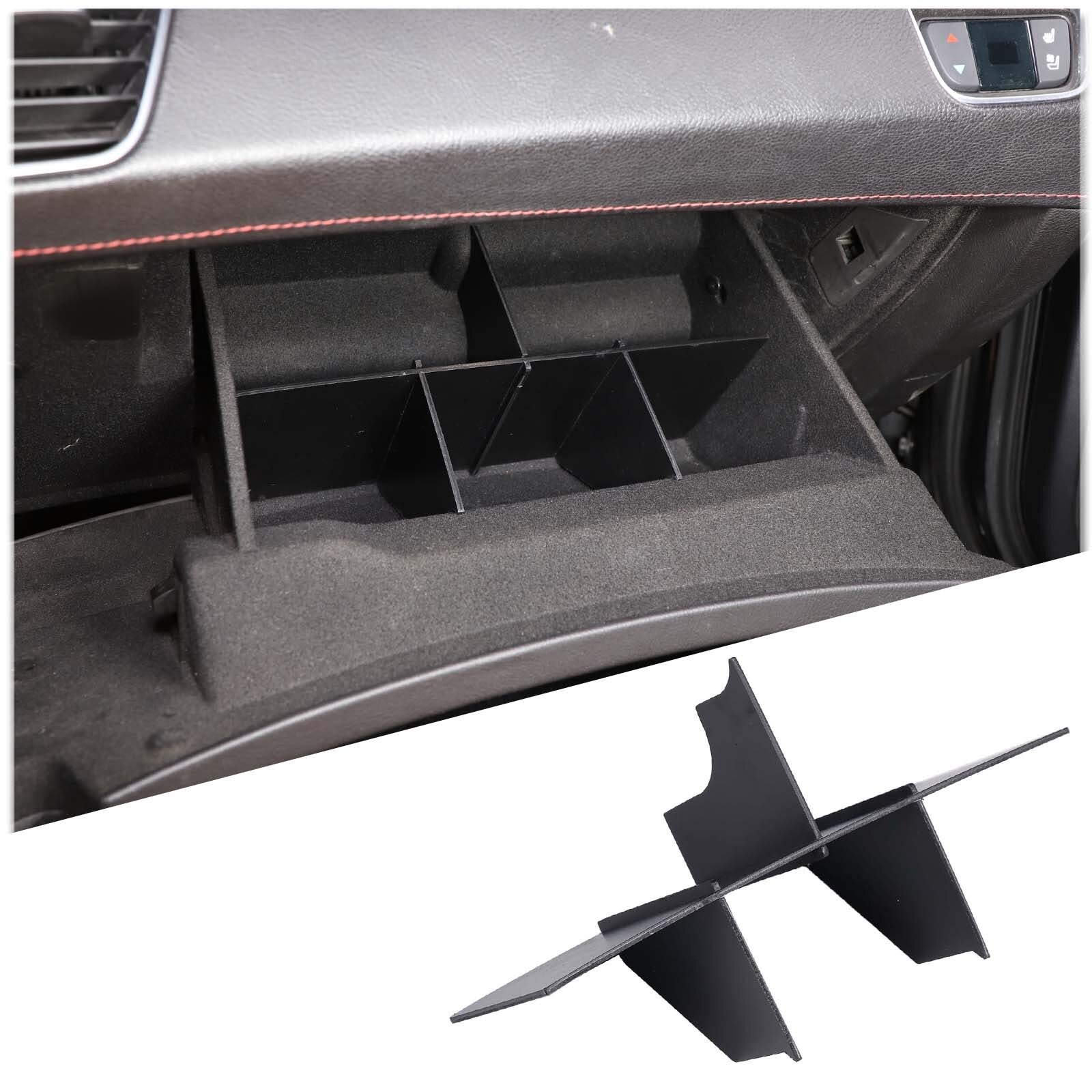 Black leather armrest box and storage box for Corvette C7 2014-2019- v