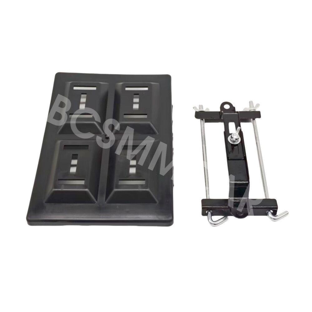 28cm Battery Tray Bracket Storage Battery Holder W/Tray Mount Hold Down Clamp Q