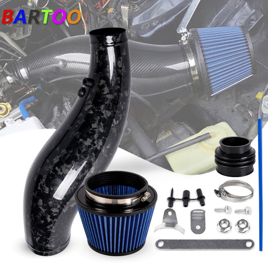 Forged Carbon Fiber Cold Air Intake Pipe Air Filter for Honda for Civic 92-00 EG EK Q