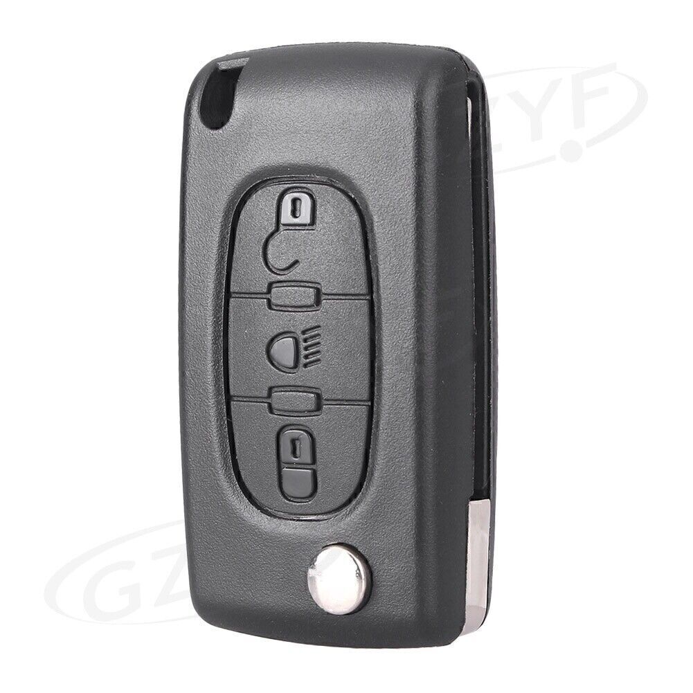 3 Buttons folding foldable Key Shell Case Fit for Citroen C4 C5 C6 C8 Xsara Picasso Q