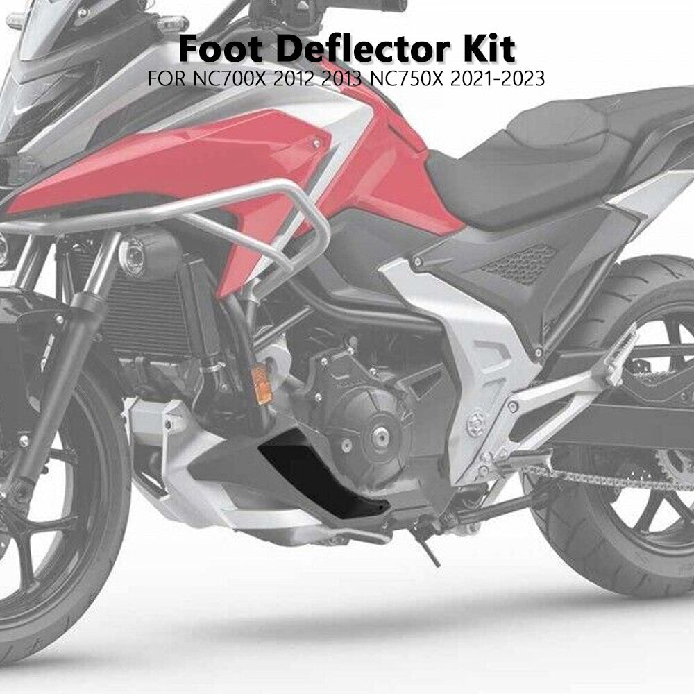 for Honda NC750X 21-23 NC700X 12-13 Foot Deflector Low Wind Deflector Kit Rubber