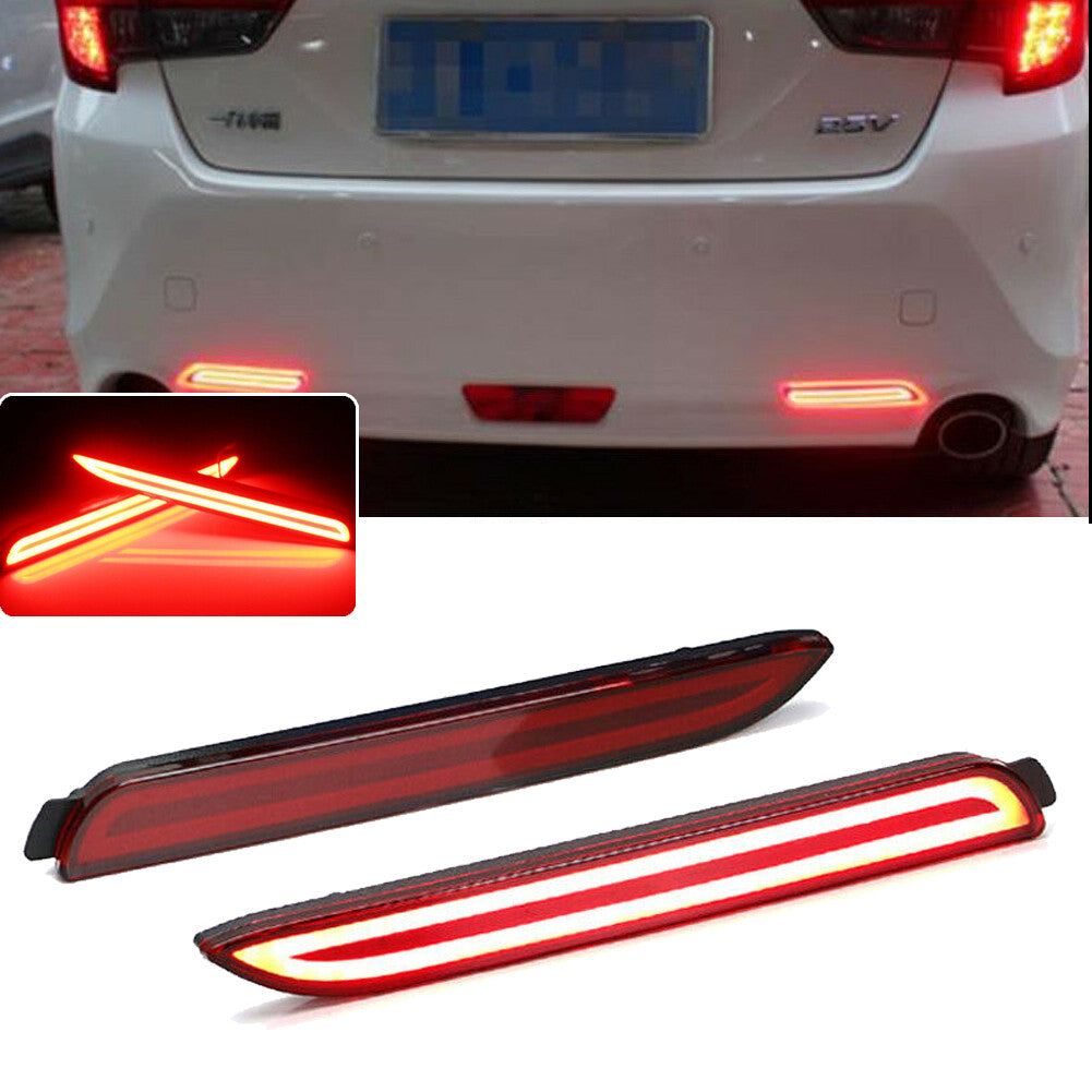for for Lexus ISF RCF RX300 Red Lens Tail Light Reflector Brake Red LED Light - v