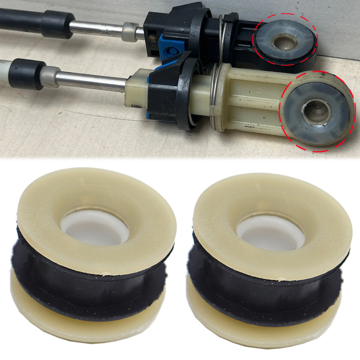 2X Gearbox Shift Cable Linkage Control Bushing for Vauxhall Insignia A G09 09-16