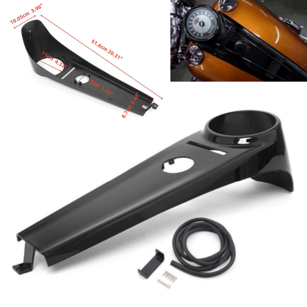 Dash Panel Fuel Tank Cap for Harley Davidson Softail 2000 - 2017 Gloss Black - n
