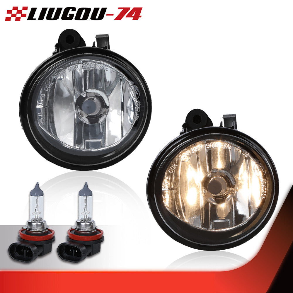 1 pair front bumper fog lights with bulbs for X6 E71 E72 LCI 2013-2015- v