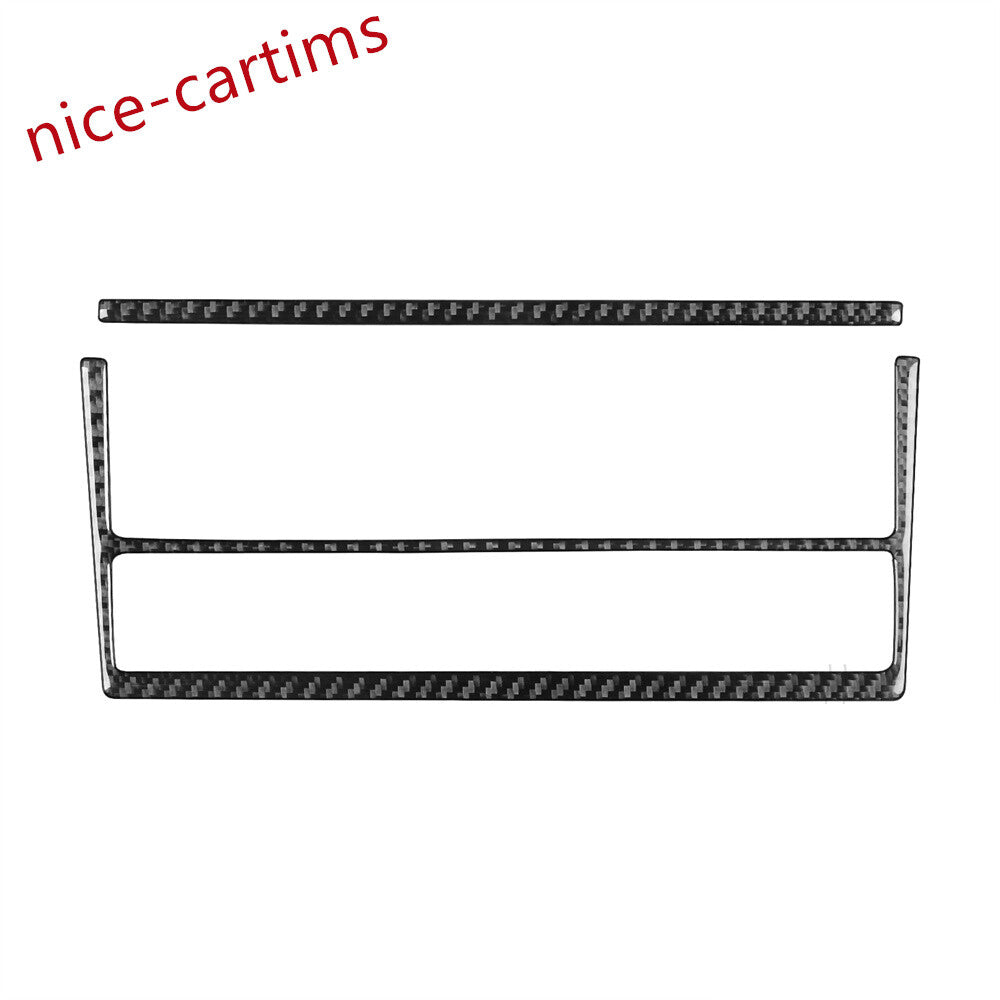 Carbon Fiber CD Radio Switch Panel Decorative Cover for BMW 7 Series E38 1994-01