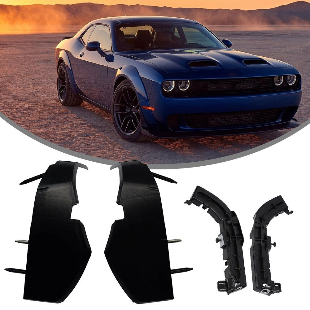 4pc LH+RH Retaining Bumper Fascia Support Bracket for Dodge for Challenger 15-22 v