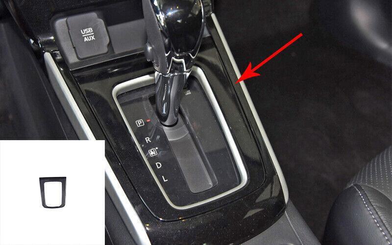 Car for Nissan Sentra 13-19 Black Titanium Central Console Gear Shift Frame Trim