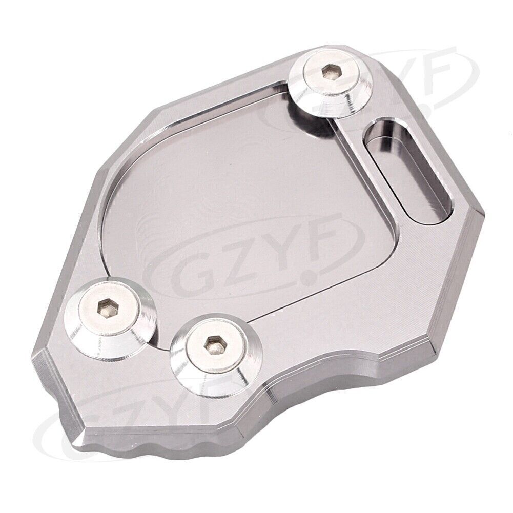 Motorcycle Kickstand Side Stand Plate Pad for BMW F800GS 2008-2014 13 12 Silver Q