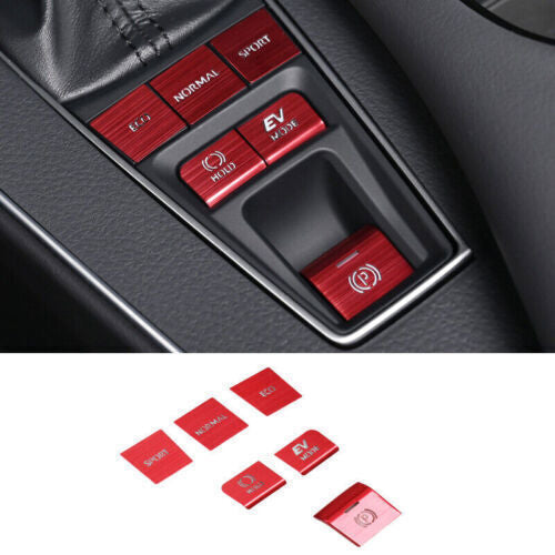 Red Aluminum Central Console Button Cover Trim for Avalon 2.5L 2020-2021 n