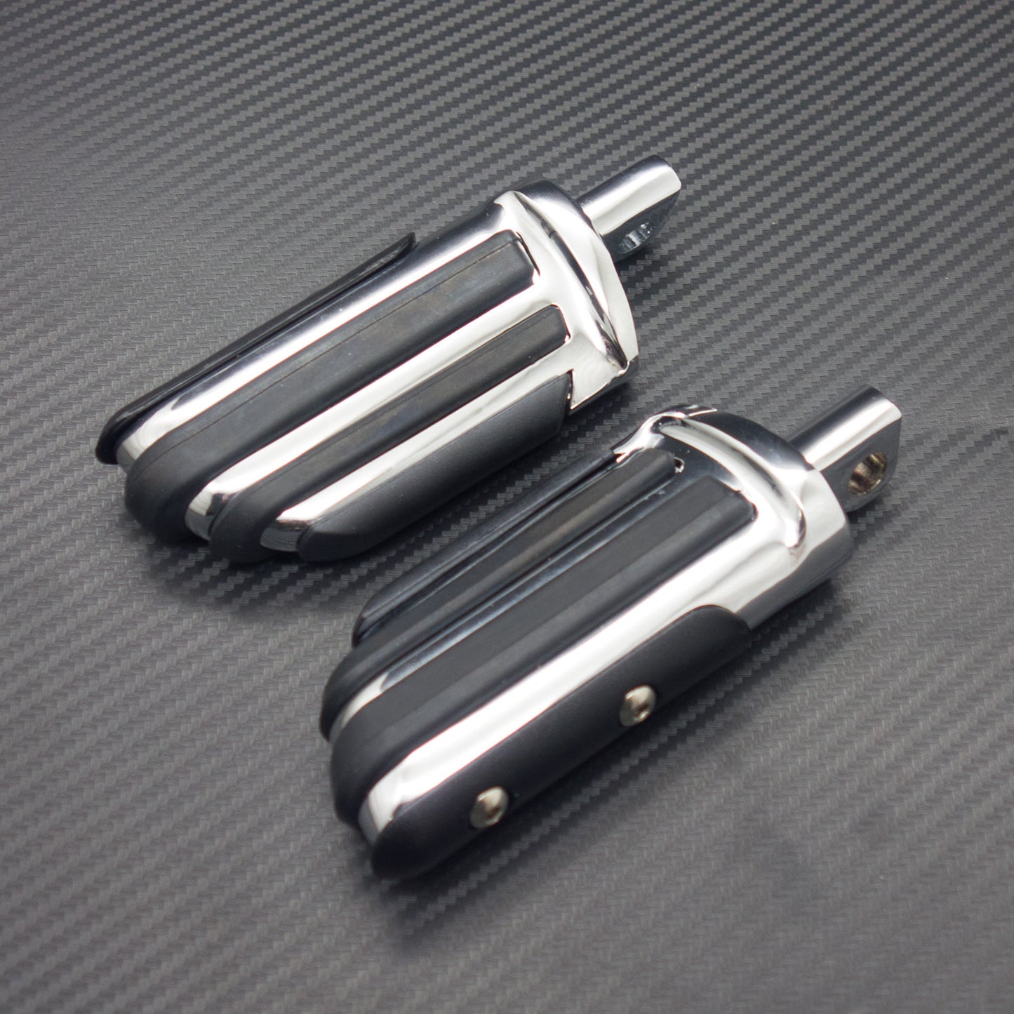 Chrome Footrests Front Rear Footpeg for Harley Sportster 1200 Softail Dyna Q