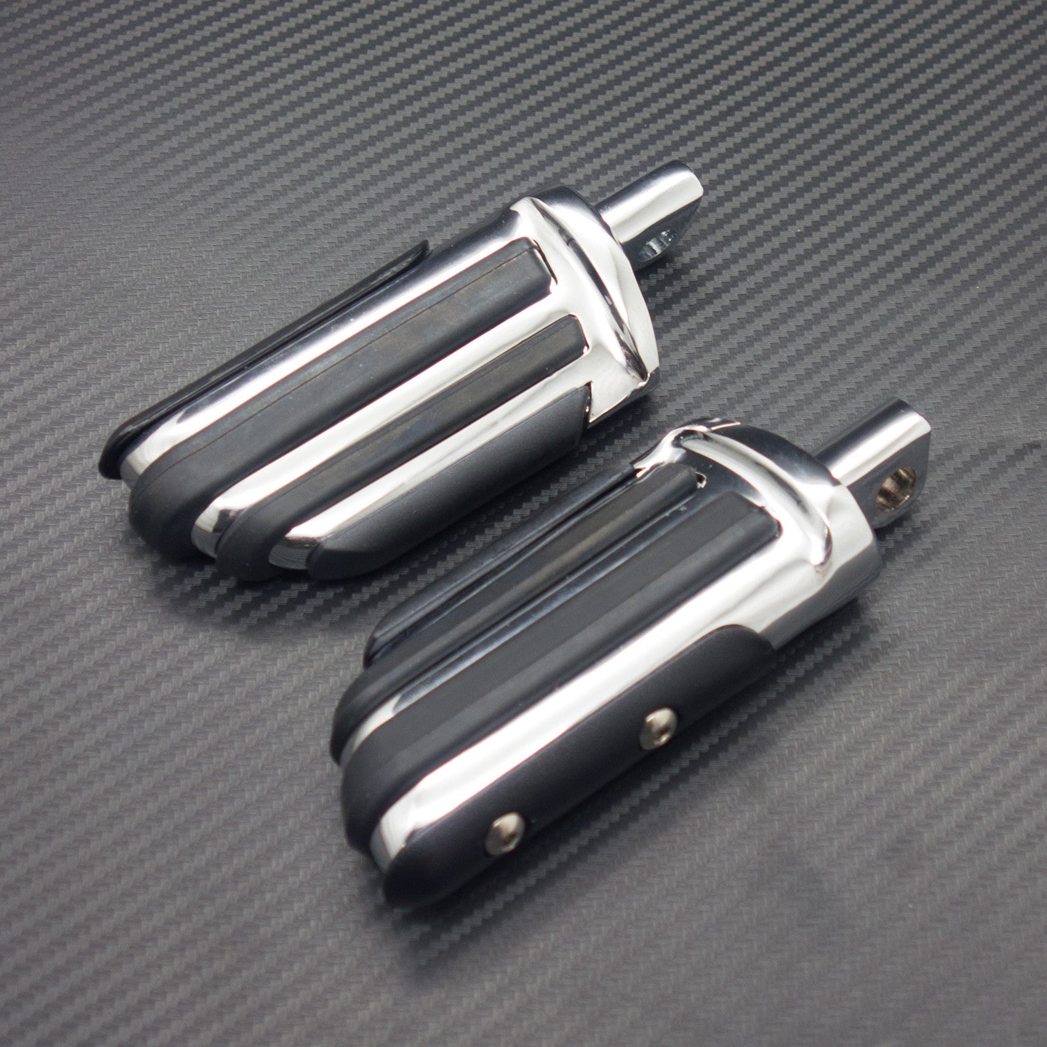Chrome Footrests Front Rear Footpeg for Harley Sportster 1200 Softail Dyna Q
