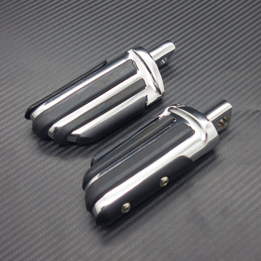Chrome Footrests Front Rear Footpeg for Harley Sportster 1200 Softail Dyna Q