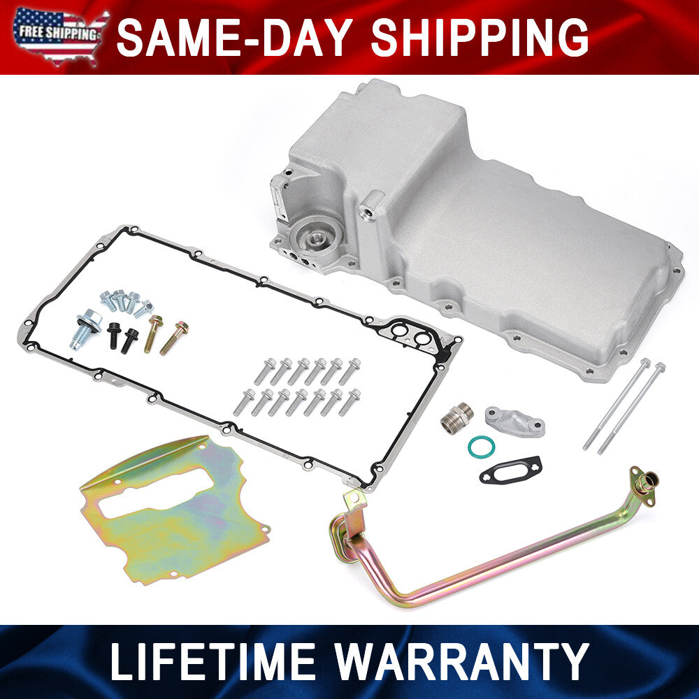 LS Oil Pan Kit Engine Low Profile for LS1 LS2 LS3 4.8L 5.3L 6.0L 6.2L Rear 302-1