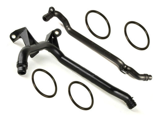 2-piece set of water pump coolant hoses with O-rings suitable for E36, E39, E46, 325i, 330i- n