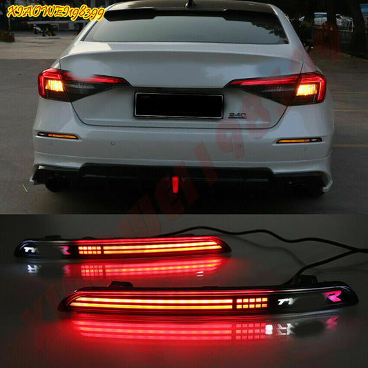 for Honda for Civic Sedan 2022-2023 LED Rear Fog Lights /Turn Lights/ Brake Lights