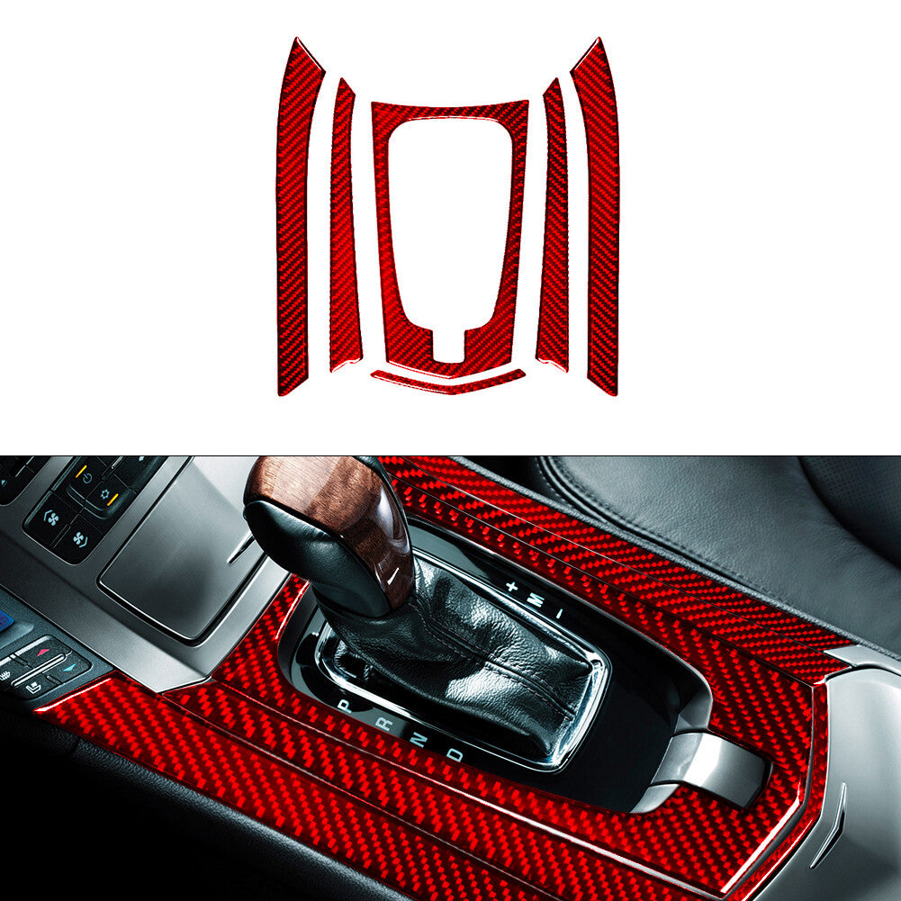 Carbon Fiber Interior Rear Storage Box Cover Trim for Passat 2006-11 v