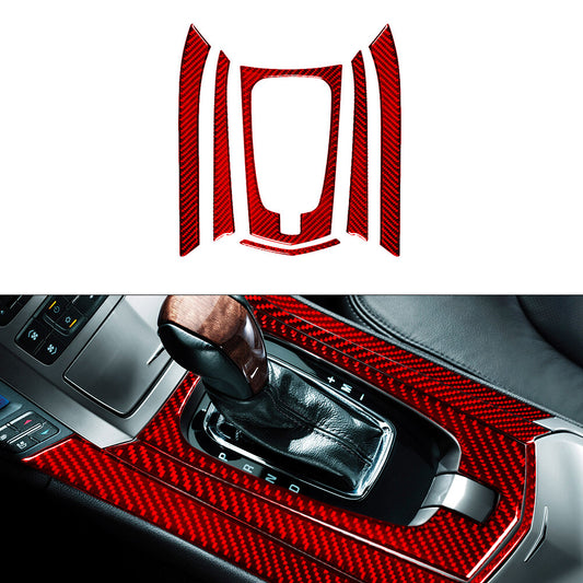 Carbon Fiber Interior Rear Storage Box Cover Trim for Passat 2006-11 v