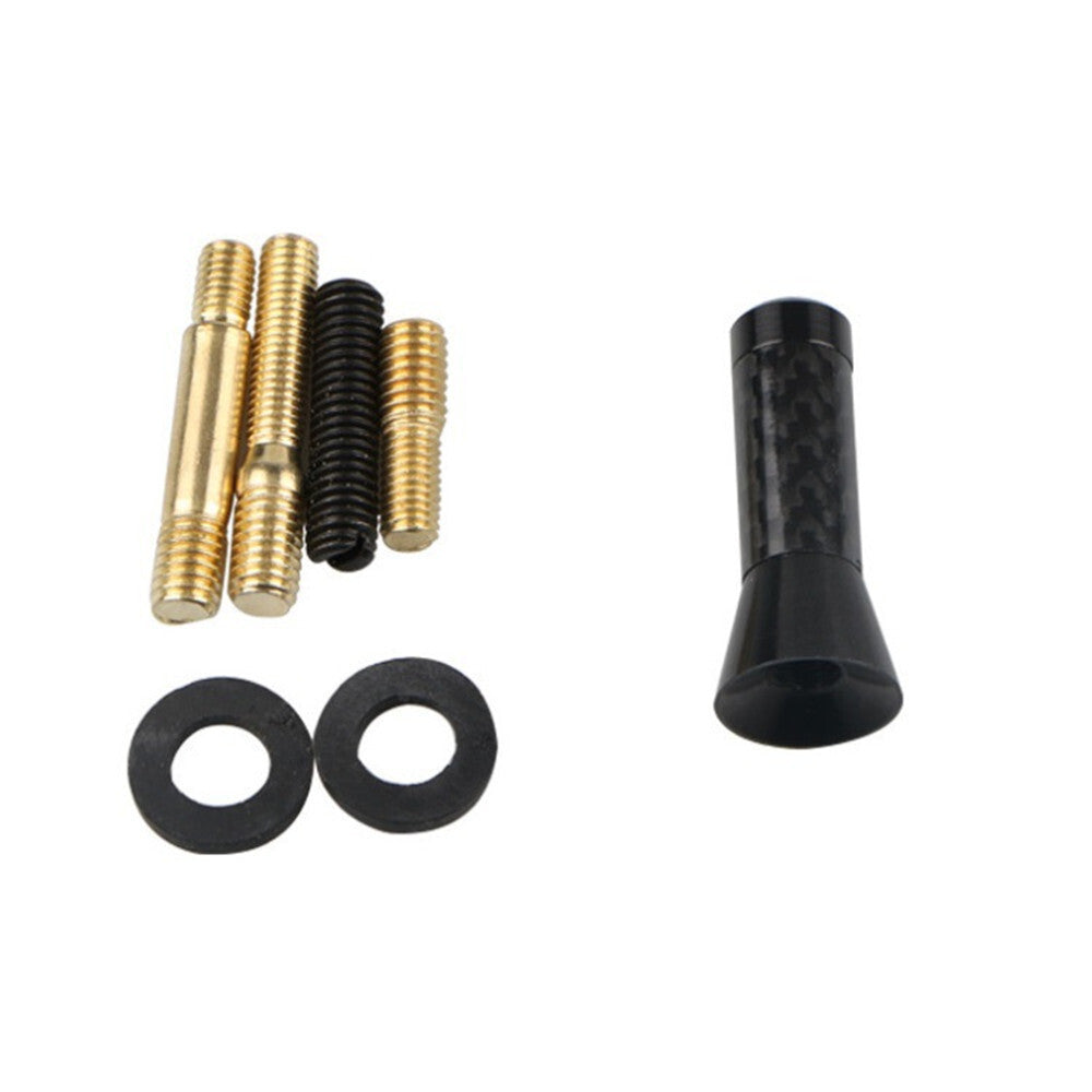 Universal Carbon Fiber Car Radio Aerial Antenna With Screw/ Rubber Ring For Car