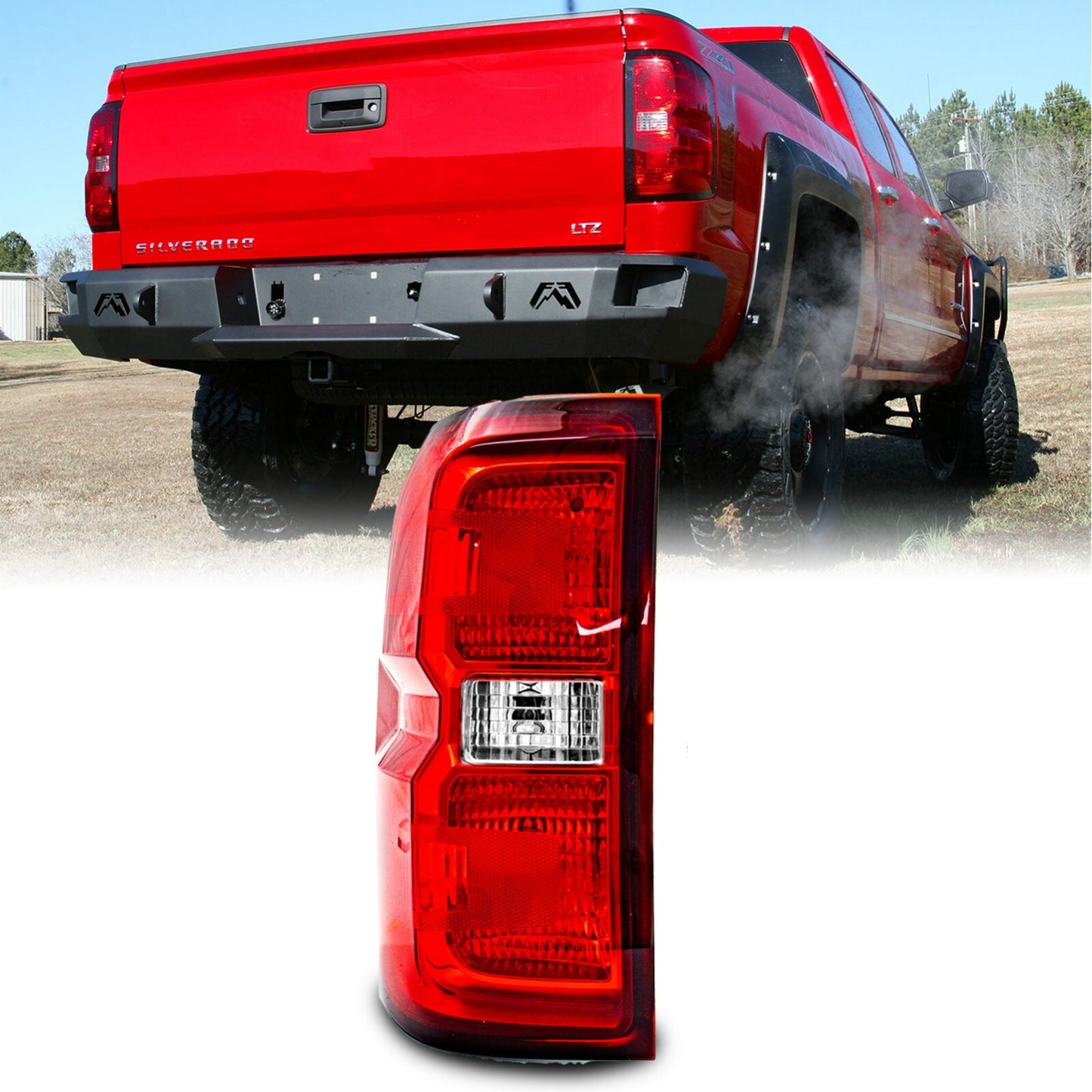 Tail Light Fits 2014 - 2018 for Silverado 1500/2500 HD/3500 HD Left/Drive - v