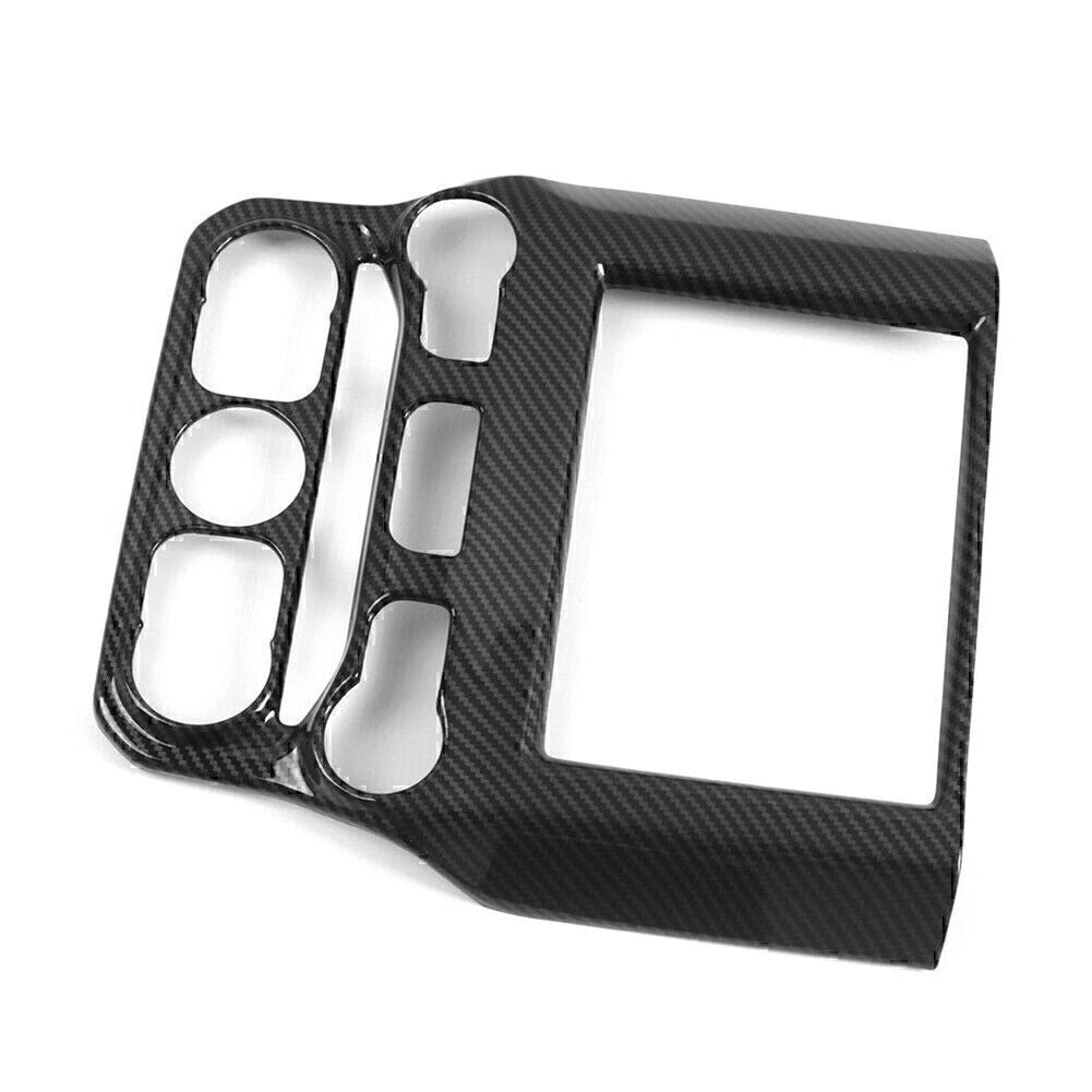 Carbon Fiber Dashboard Navigation Frame Cover Fit for Dodge for Ram 1500 2019-2020