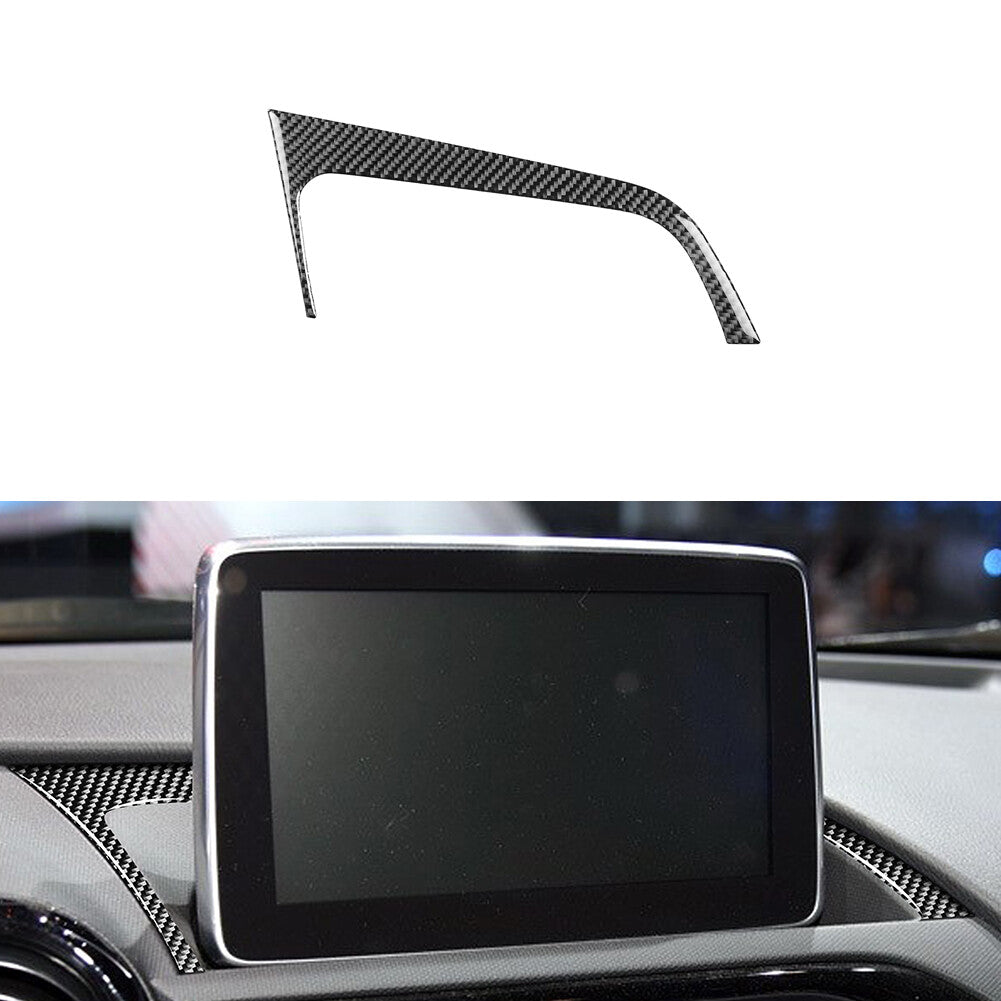 4Pcs Carbon Fiber Interior Door Panel Strip Cover Trim for Audi A4 S4 2005-2008 v