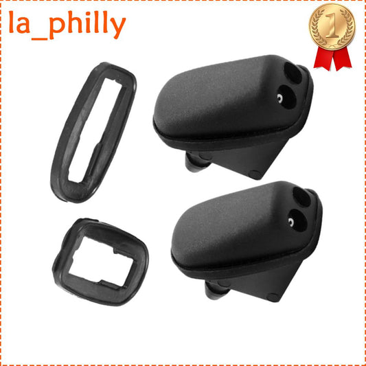 2Pcs Front Windshield Washer Nozzle Black Replacement For Focus MK2 2004-2011