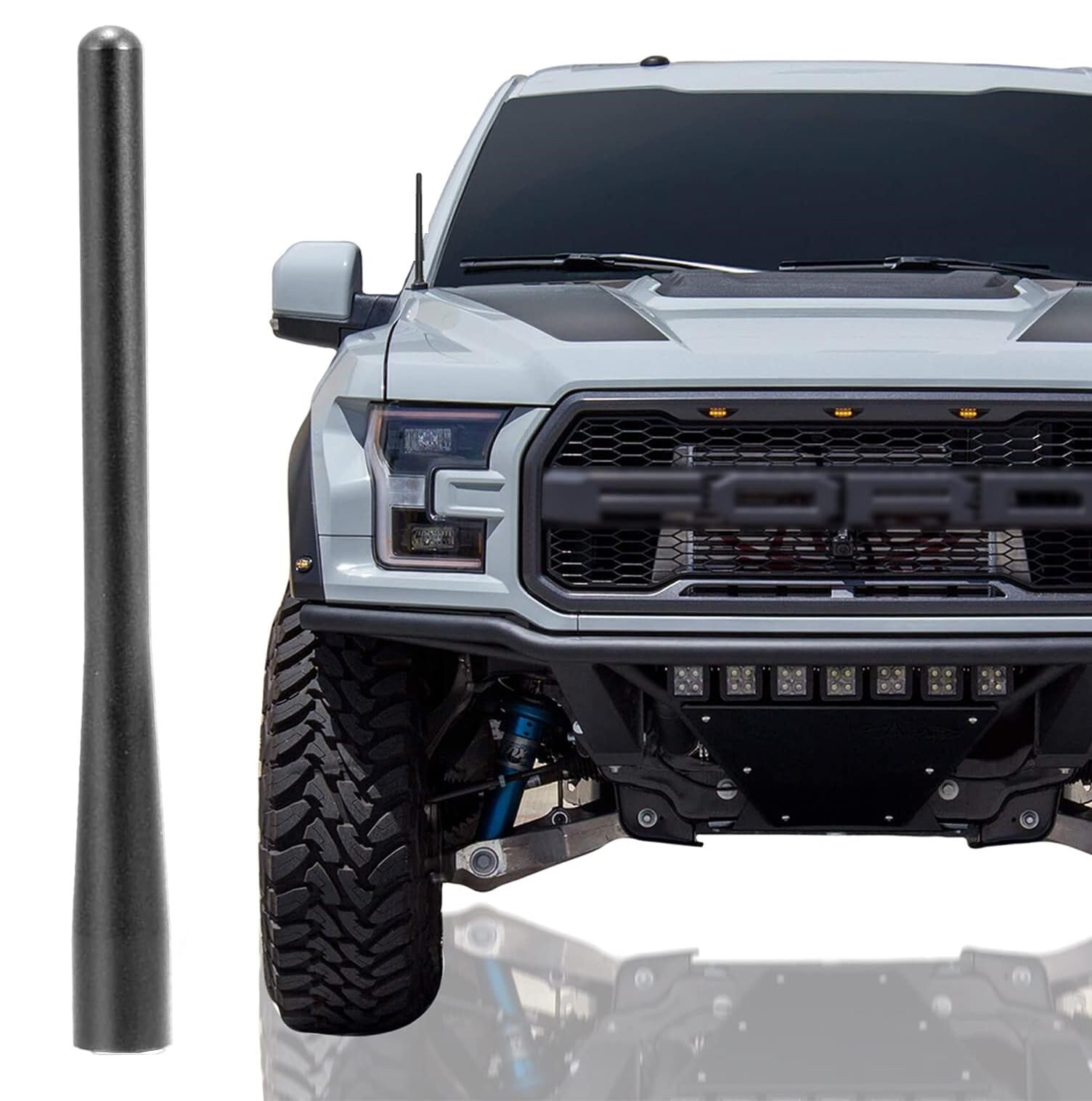 5inch Aluminum Short Stubby Antenna Mast  for ford  Bronco 2021-2024 Accessories Q