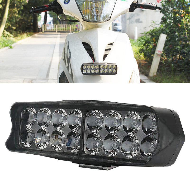 16 LED 1800LM Motorcycle Exterior Bulb Rearview Mirror Mount Light ×1 n