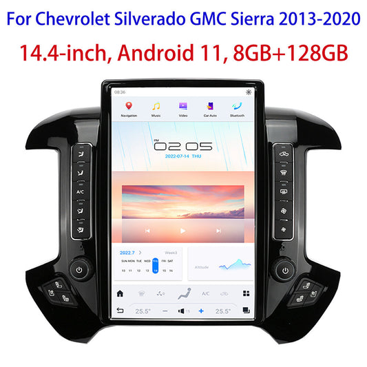 Android 11.0 Vertical Screen Radio for Chevrolet Silverado for GMC for Sierra 2013-2020