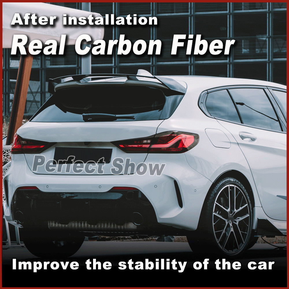 for BMW 1 Series F40 118i M135i Hatchback REAL CARBON Rear Bumper Diffuser Lip