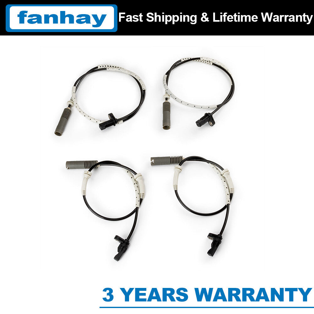 4-piece front + rear left + right ABS wheel speed sensors for BMW E82 128i 34526760425