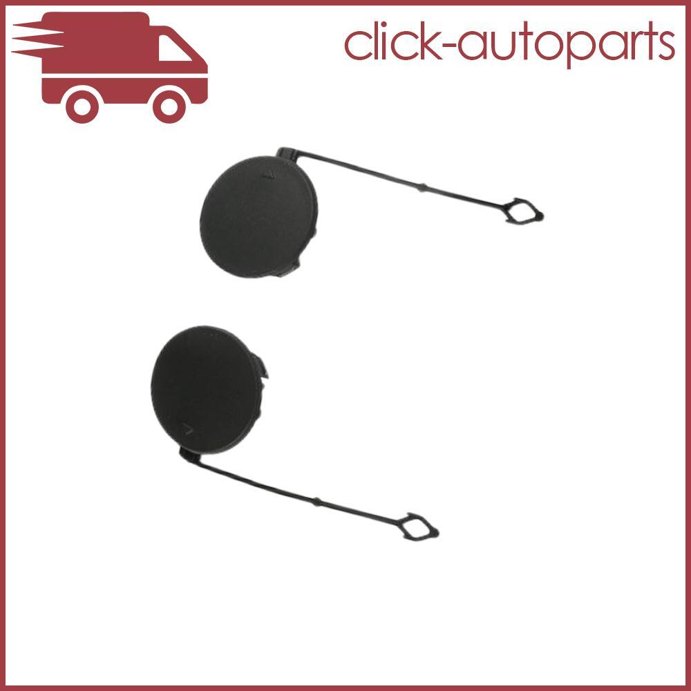 1Pair Bumper Tow Hook Trailer Cover for 2007-2011 for BMW for X5 E70 Front Unpainted L+R Q