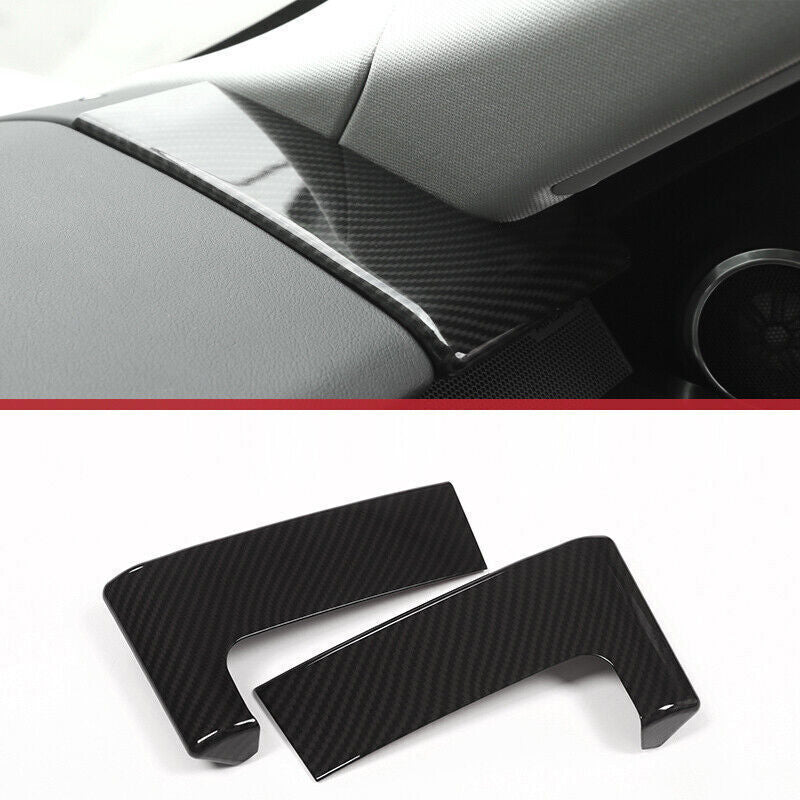 Carbon ABS Instrument Both Side Panel Cover 2pcs for Range Rover Sport 16-2022 n