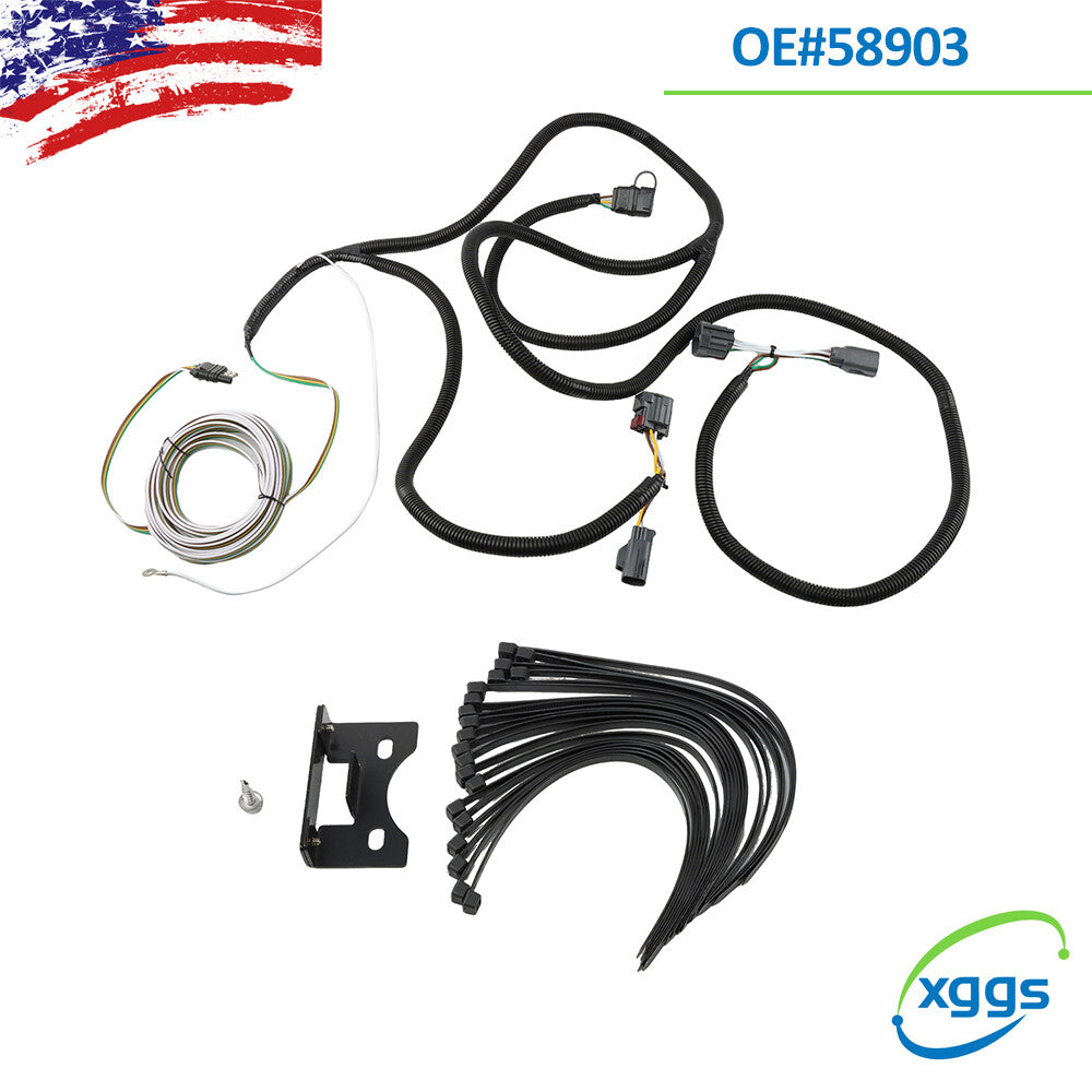 for Jeep 2007-18 08 09 10 11 12 NEW trailer wiring harness RV Tractor Kit 58903 Q