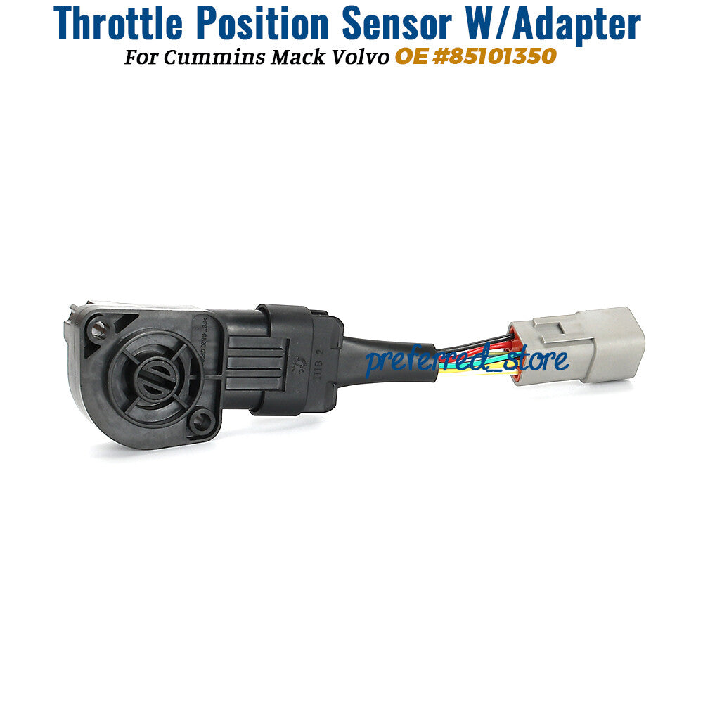 Throttle position sensor with adapter for Williams Controls for Mack 2603893C91- v