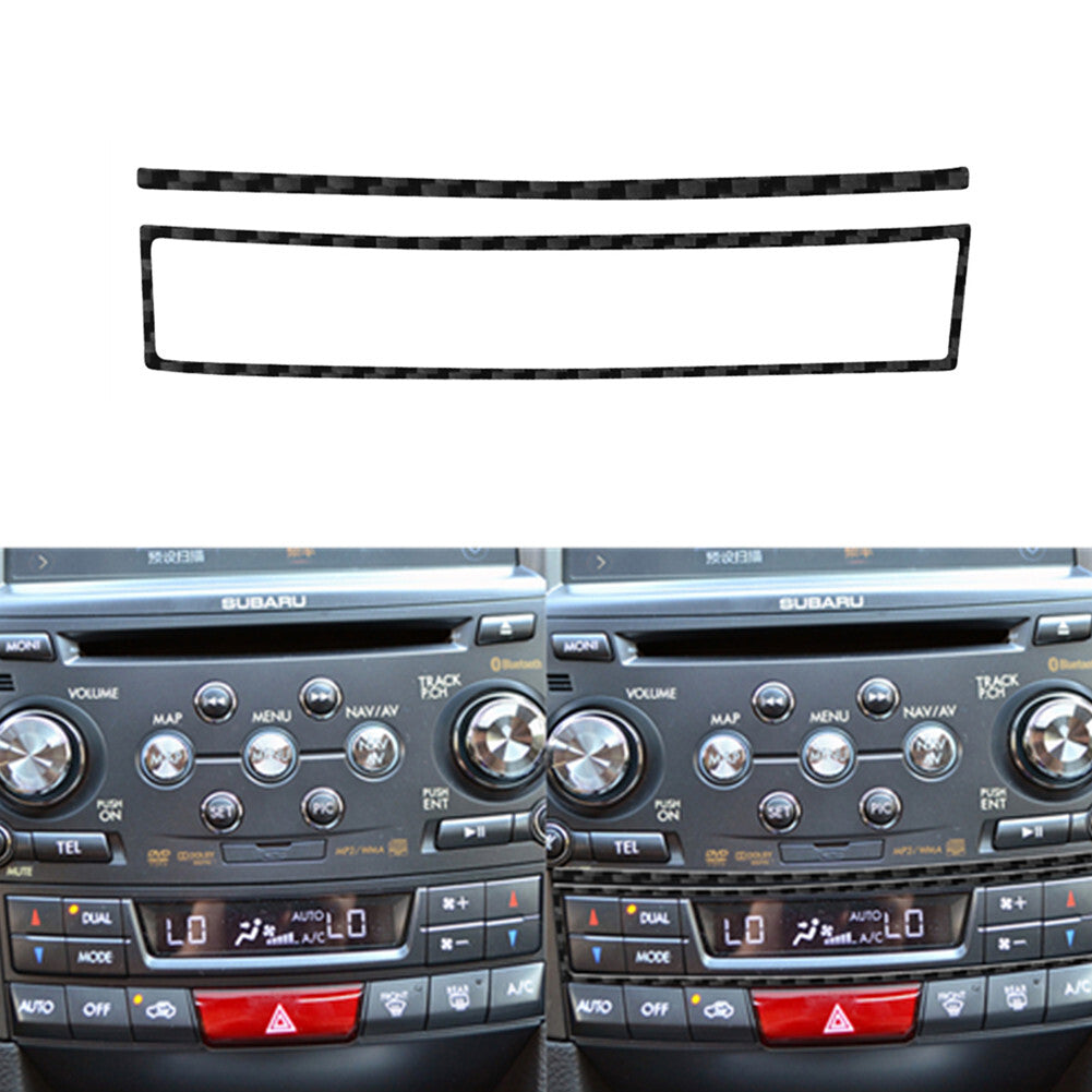 Carbon Fiber Digital Climate Control Cover for Subaru Legacy Outback 2010-2014