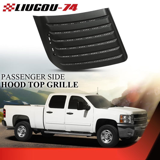 Fits 11 - 14 for Silverado 2500/3500 HD Grille Passenger Side Hood Grill - v