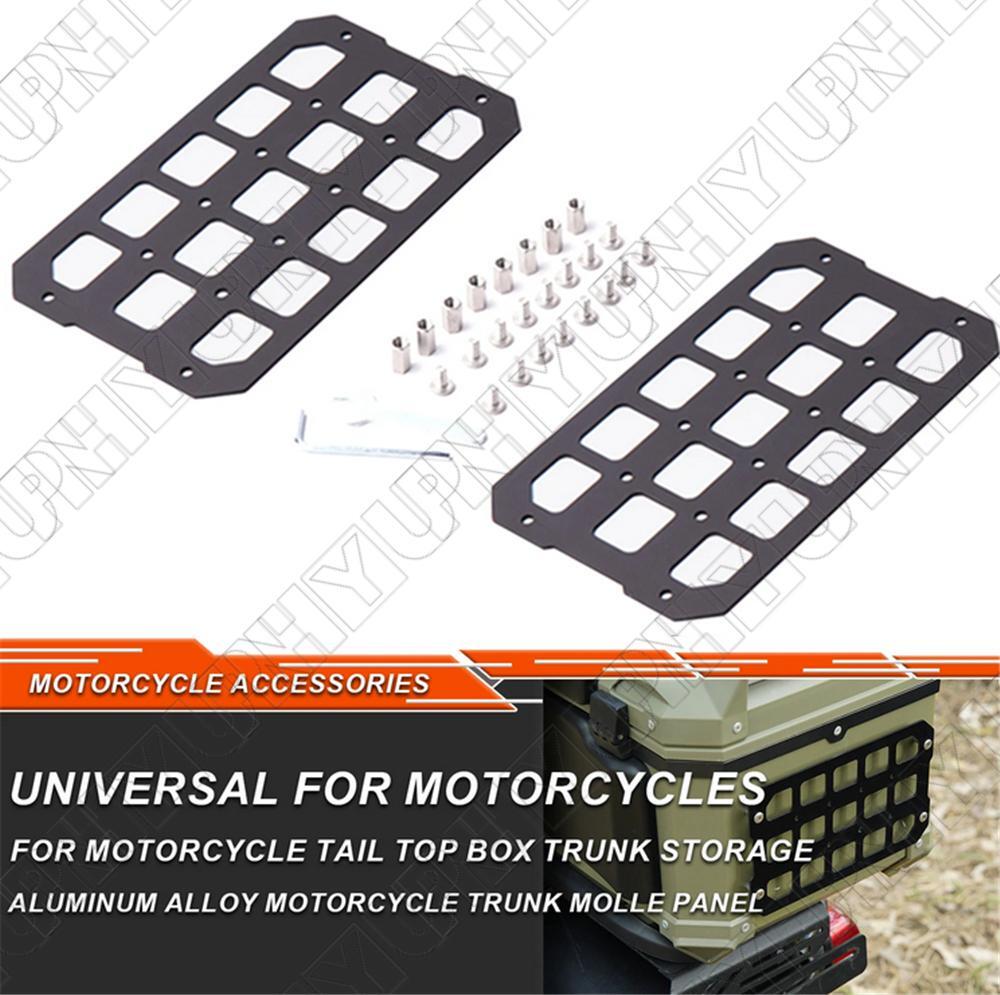 Universal For Motorcycle Trunk Storage Tactical Side Box Organizer Molle Panel Q