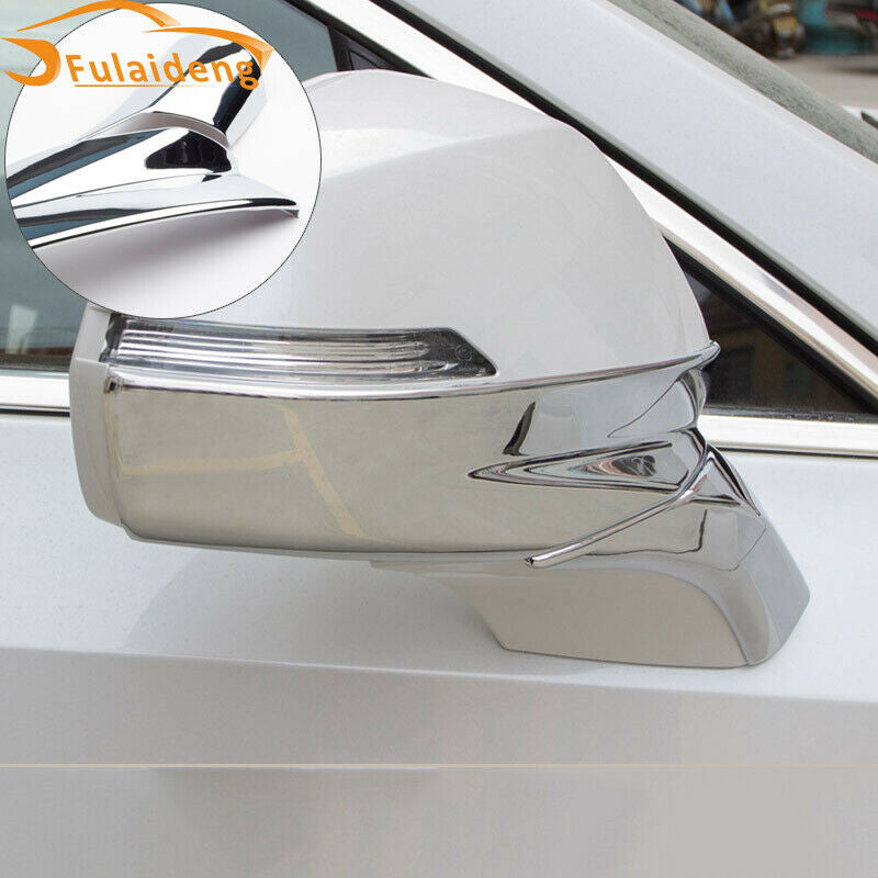 4P for Cadillac XT4 2018-2021 Chrome Rearview Side Door Mirror Cover Strips Trim