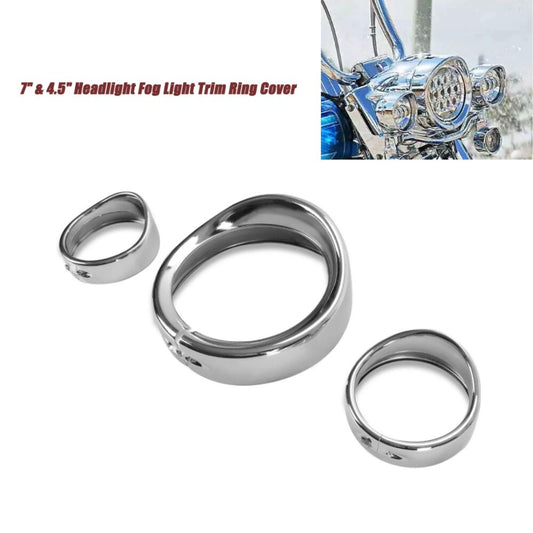 7-inch headlights, 4.5-inch fog lights, sun visors, and decorative rings suitable for Harley Touring Road King- n