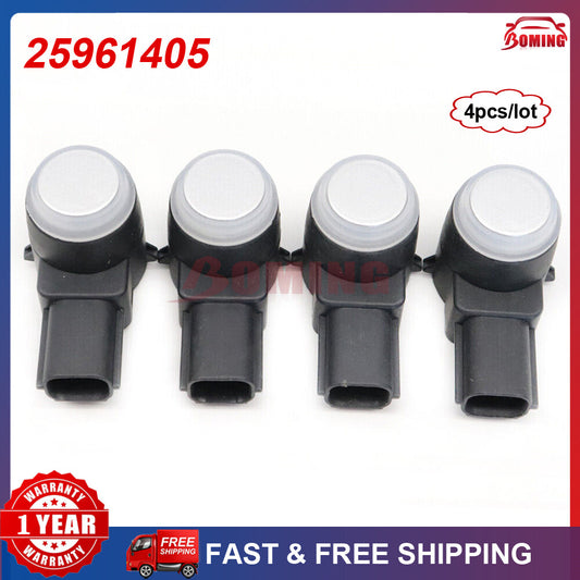 4 PDC Parking Assist Sensors for 08-16 General Motors for Chevrolet for Cadillac for GMC for Buick 25961405